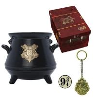 Ilustracja produktu Harry Potter Zestaw Prezentowy Premium: Kubek 3D Kociołek + Brelok 3D + Przypinka
