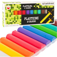 Ilustracja produktu STARPAK Plastelina 12 kolorów Game Pixele 472913