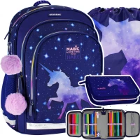 Ilustracja Starpak Zestaw Szkolny 3el. Unicorn Galaxy Plecak 506125 + Piórnik 491049 + Worek 486107