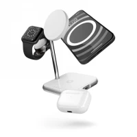 Ilustracja produktu ZENS Aluminium 4w1 MagSafe - bezprzewodowa stacja ładująca MagSafe oraz Apple Watch (white)