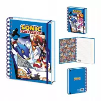 Ilustracja produktu Kołonotatnik A5 (z gumką) Sonic the Hedgehog - Zielone wzgórze