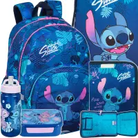 Ilustracja produktu CoolPack Rider Zestaw Szkolny Stitch Blue 5el Plecak F109780 + Piórnik F076780 + Worek F054780 + STLO9913 + STLO9903