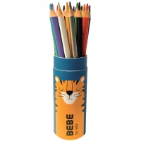 Ilustracja produktu Interdruk Kredki Ołówkowe w Tubie 24 kolory Tygrys 329820