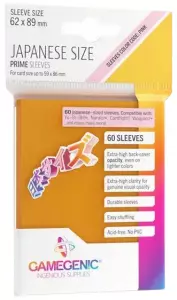 Ilustracja produktu Gamegenic: Japanese Size Prime Sleeves (62x89 mm) - Koszulki na Karty - Orange - 60 szt.