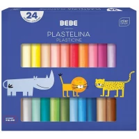 Ilustracja produktu Interdruk Plastelina 24 kolory BEBE Kids 329851