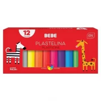 Ilustracja produktu Interdruk Plastelina 12 kolorów BEBE Kids 327260