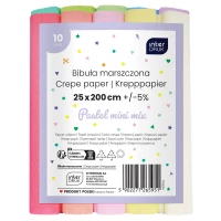 Ilustracja produktu Interdruk Bibuła Marszczona Mix Pastel Mini 265951