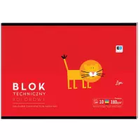 Ilustracja Interdruk Blok Techniczny Kolorowy A4 10 kartek 180g 236876