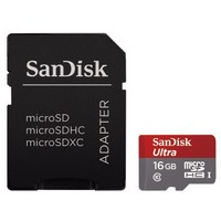 Ilustracja SanDisk Ultra MicroSDHC 16GB + SD Adapter 80MB/s Class 10 UHS-i