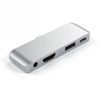 Ilustracja produktu Satechi Aluminium Mobile Pro Hub - Hub do Urządzeń Mobilnych USB-C Silver