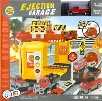 Ilustracja produktu Mega Creative Parking Strażacki + Auto Metalowe 498809