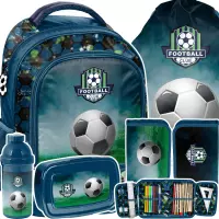 Ilustracja produktu Paso Zestaw Szkolny 5el. Football Plecak PP24FC-260 + Piórnik PP24FC-P001 + Worek PP24FC-712