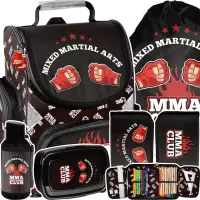 Ilustracja produktu Paso Zestaw Szkolny 5el. MMA Club Tornister PP25BO-525 + Piórnik PP25BO-P001 + Worek PP25BO-712