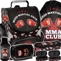 Ilustracja produktu Paso Zestaw Szkolny 5el. MMA Club Tornister PP25BO-525 + Piórnik PP25BO-013 + Worek PP25BO-712