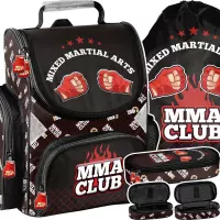 Ilustracja produktu Paso Zestaw Szkolny 3el. MMA Club Tornister PP25BO-525 + Piórnik PP25BO-013 + Worek PP25BO-712