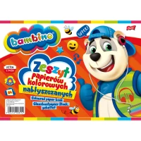 Ilustracja produktu Bambino Zeszyt Papierów Kolorowych A4 10 Kartek 001802