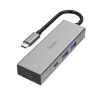 Ilustracja produktu Hama HUB USB-C 4 PORTY 2X USB-A 2X USB-C USB 3.2 GEN1 5Gbit/s