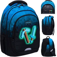 Ilustracja Astrabag Plecak Szkolny AB300 Pixel Blue 502024093