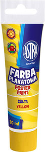 Ilustracja Astra Farba Plakatowa Tuba 30 ml - Żółta 83110915