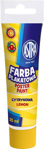 Ilustracja Astra Farba Plakatowa Tuba 30 ml - Cytrynowa 83110908
