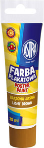 Ilustracja Astra Farba Plakatowa Tuba 30 ml - Brązowa Jasna 83110912