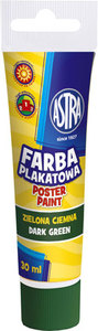 Ilustracja Astra Farba Plakatowa Tuba 30 ml - Ciemna Zieleń 83110906
