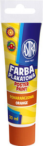 Ilustracja Astra Farba Plakatowa Tuba 30 ml - Pomarańczowa 301107001
