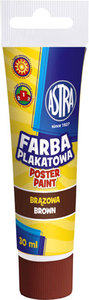 Ilustracja Astra Farba Plakatowa Tuba 30 ml - Brązowa 83110913