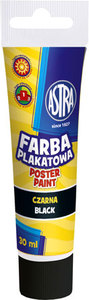 Ilustracja Astra Farba Plakatowa Tuba 30 ml - Czarna 83110909