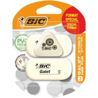 Ilustracja produktu Bic Gumka do Ścierania Gallet i Mini Fun 3szt 504219