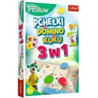 Ilustracja produktu Trefl Rodzina Treflików 3w1 Domino Pchełki Kuku