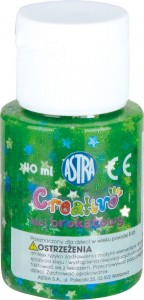 Ilustracja Astra Creativo Klej Brokatowy Z Confetti 40 ml 332114002 Zielony