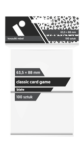 Ilustracja Rebel Koszulki (63,5x88 mm) "Classic Card Game" 100 sztuk Białe