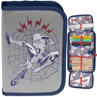 Ilustracja produktu Paso Piórnik Dwuklapkowy z Wyposażeniem Spiderman SP24EE-P001