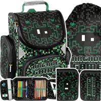 Ilustracja produktu Paso Zestaw Szkolny 3el. Arcade Game Tornister PP24MC-525 + Piórnik PP24MC-P001 + Worek PP24MC-712