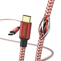 Ilustracja produktu Kabel Ładujący/Data "Reflected", USB Type-C - USB Type-C 1,5m Czerwony