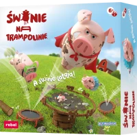 Ilustracja Świnie na trampolinie