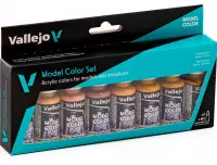 Ilustracja produktu Vallejo: 70.124 - Model Color Set - Face & Skin Tones (8 x 18 ml)