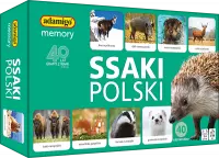 Ilustracja produktu Adamigo Gra Memory Ssaki Polski 