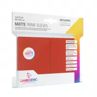 Ilustracja produktu Gamegenic: Matte Prime CCG Sleeves (66x91 mm) - Koszulki na Karty - Red 100 sztuk