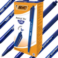 Ilustracja produktu Bic Długopis Automatyczny Round Stic Click 20 Sztuk Niebieski 379640