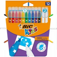 Ilustracja produktu Bic Kids Flamastry z Wymazywaczem Magic 10+2 174085