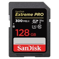 Ilustracja produktu SanDisk Extreme PRO 128GB SDXC 300MB/s, UHS-II, Class 10, U3, V90