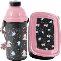 Ilustracja produktu Paso Zestaw Śniadaniowy Unicorn Bidon PP22UN-3021 + Śniadaniówka PP22UN-3022