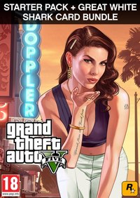 Ilustracja Grand Theft Auto V + Criminal Enterprise Starter Pack + Great White Shark Card (PC) PL DIGITAL (klucz aktywacyjny)