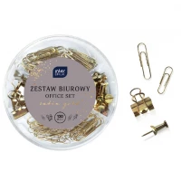 Ilustracja Interdruk Zestaw Biurowy 120el. Satin Gold 346384