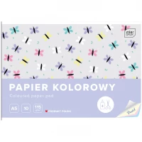 Ilustracja produktu Interdruk Papier Kolorowy A5 10 kartek 115g Pastel 294159