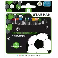 Ilustracja produktu Starpak Kredki Woskowe 12 Kolorów Football 553555