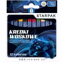 Ilustracja produktu Starpak Kredki Woskowe 12 Kolorów Pad 559672