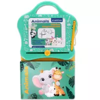 Ilustracja produktu Tablica Magnetyczna z Książeczką do Nauki Rysunków Animals 552502
